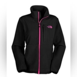 The North Face Black/Pink Fleece Jacket S